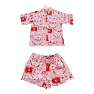 By Frankie Tequila Sunrise Taco & Lime Short Play Set Pink and Red Size XS